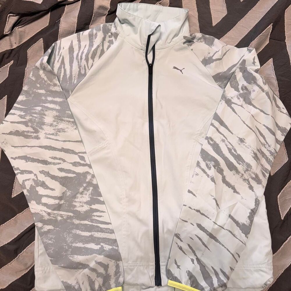 Puma Women's Blue and Grey Jacket